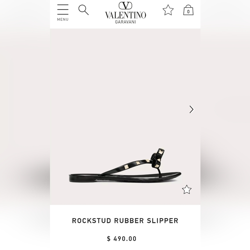 Valentino Garavani Rockstud Rubber PVC Sandals - Picture 14 of 16